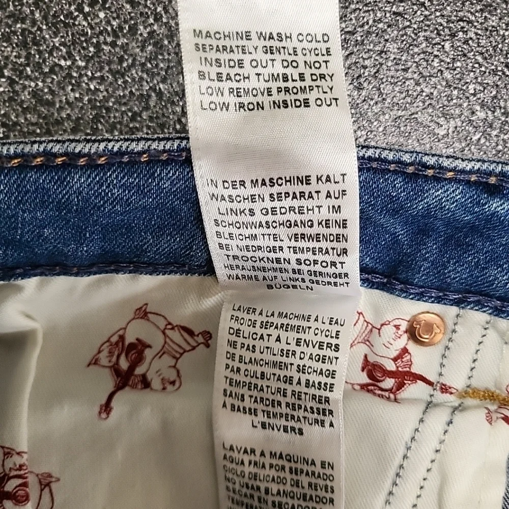 True Religion Women's Jeans Size 34 Halle High Rise Super Skinny Distressed - Picture 8 of 16